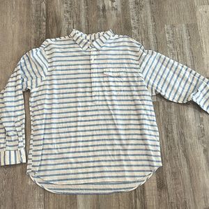 Mens Long Sleeve Half Button Up Shirt